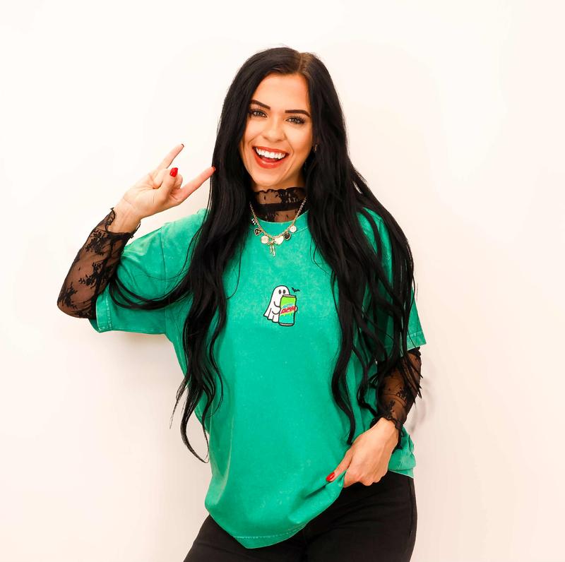 Embroidered Spooky Drink Shirt