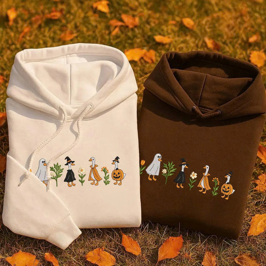Spooky Goose Embroidered Sweatshirt